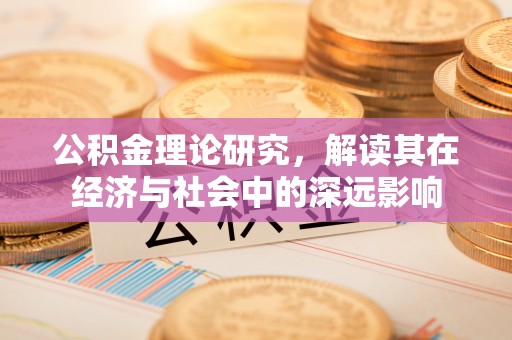 兰溪公积金理论研究，解读其在经济与社会中的深远影响