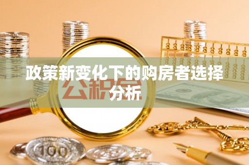 兰溪政策新变化下的购房者选择分析